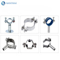 Santhai Sanitary Stainless Steel Round Oval Tube Hanger Bolt Type Pipe Holder